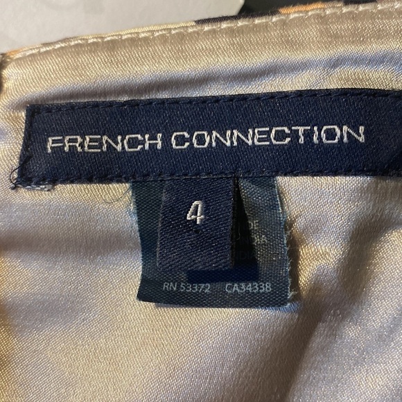 $10$ add on French Connection-strapless corset style mini dress. Size 4 - Picture 2 of 14